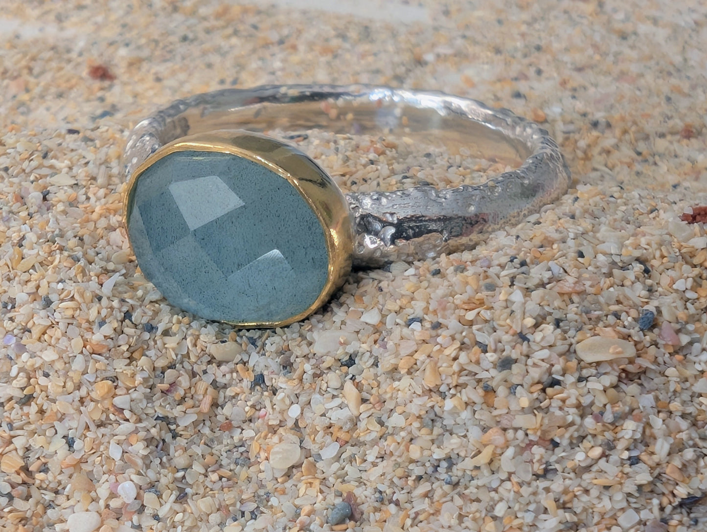 Aquamarine Gwithian ring