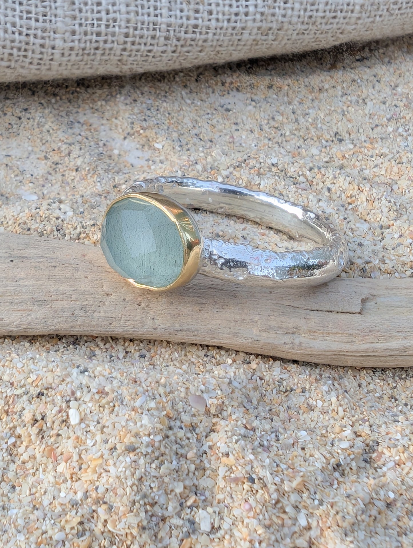Aquamarine Gwithian ring