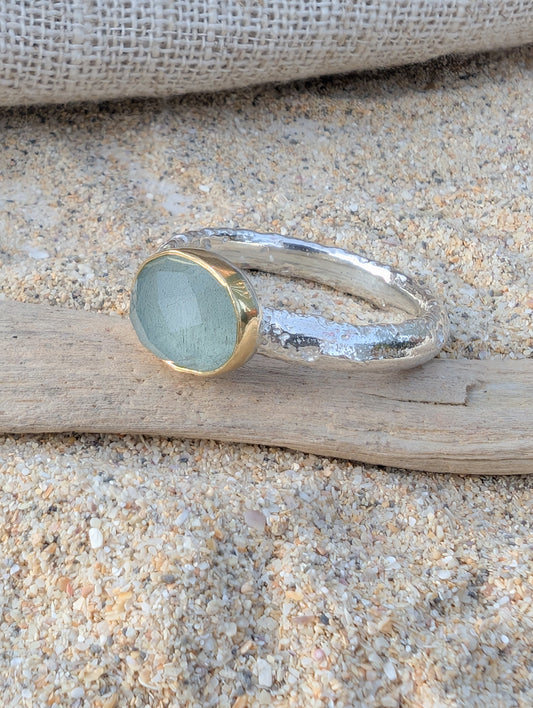 Aquamarine Gwithian ring