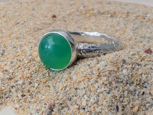 Chrysoprase Gwithian Ring