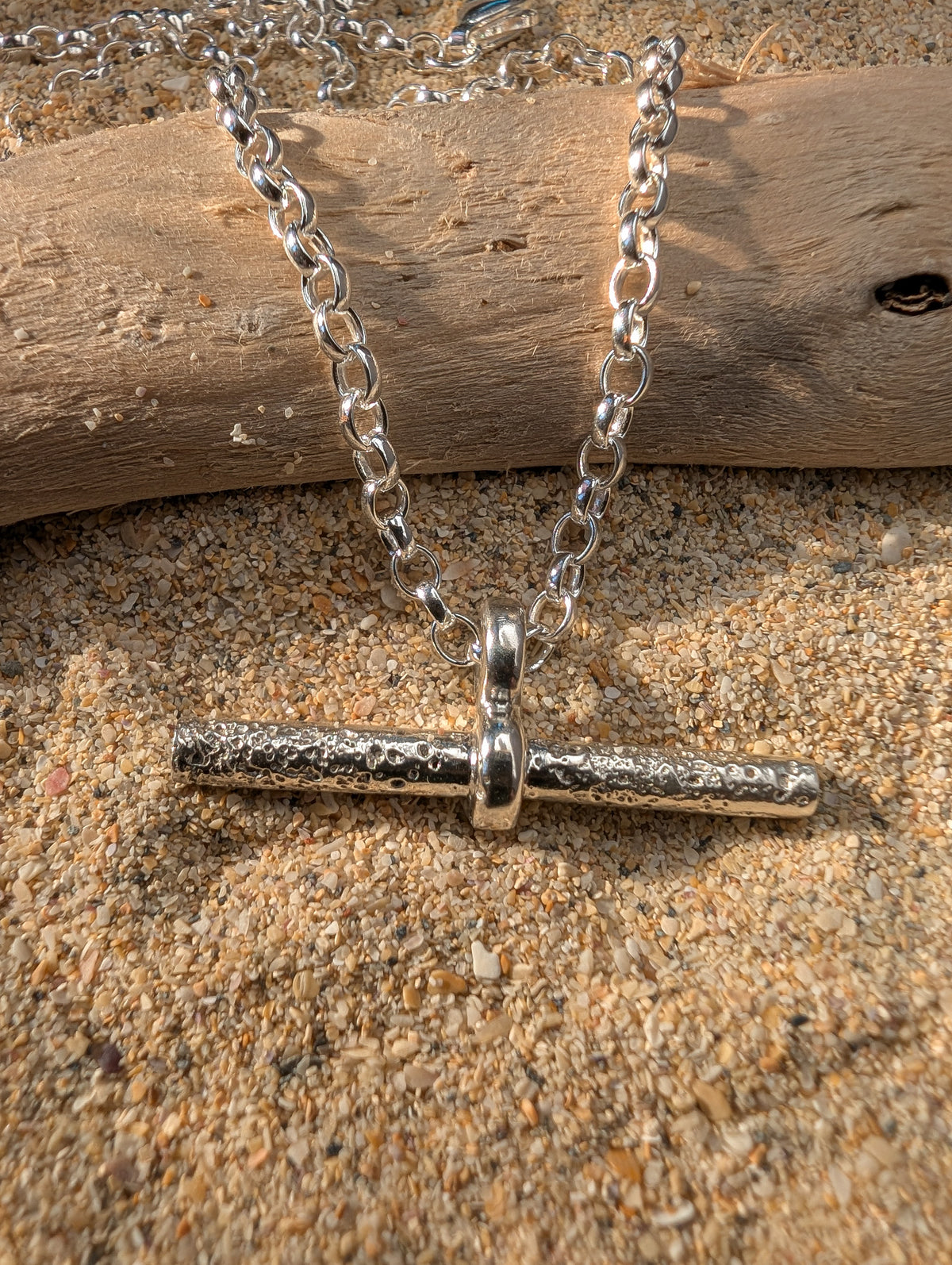 The Sandcast T-Bar Necklace