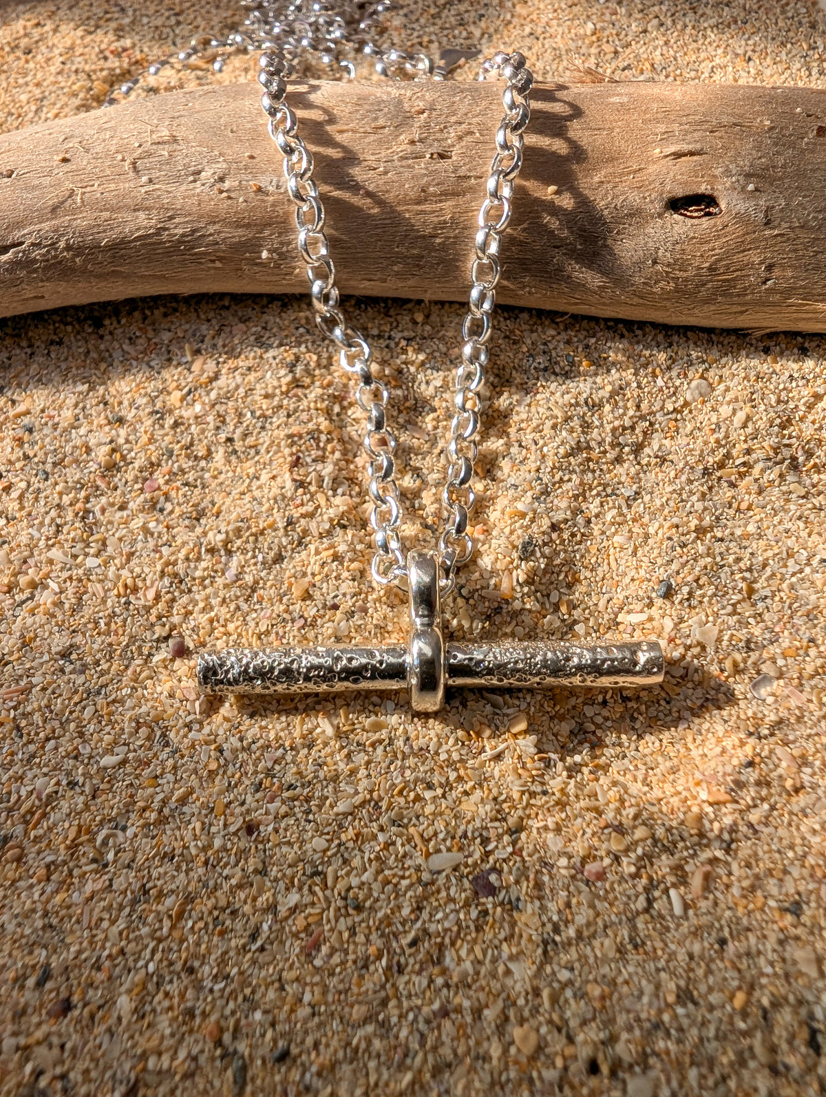 The Sandcast T-Bar Necklace