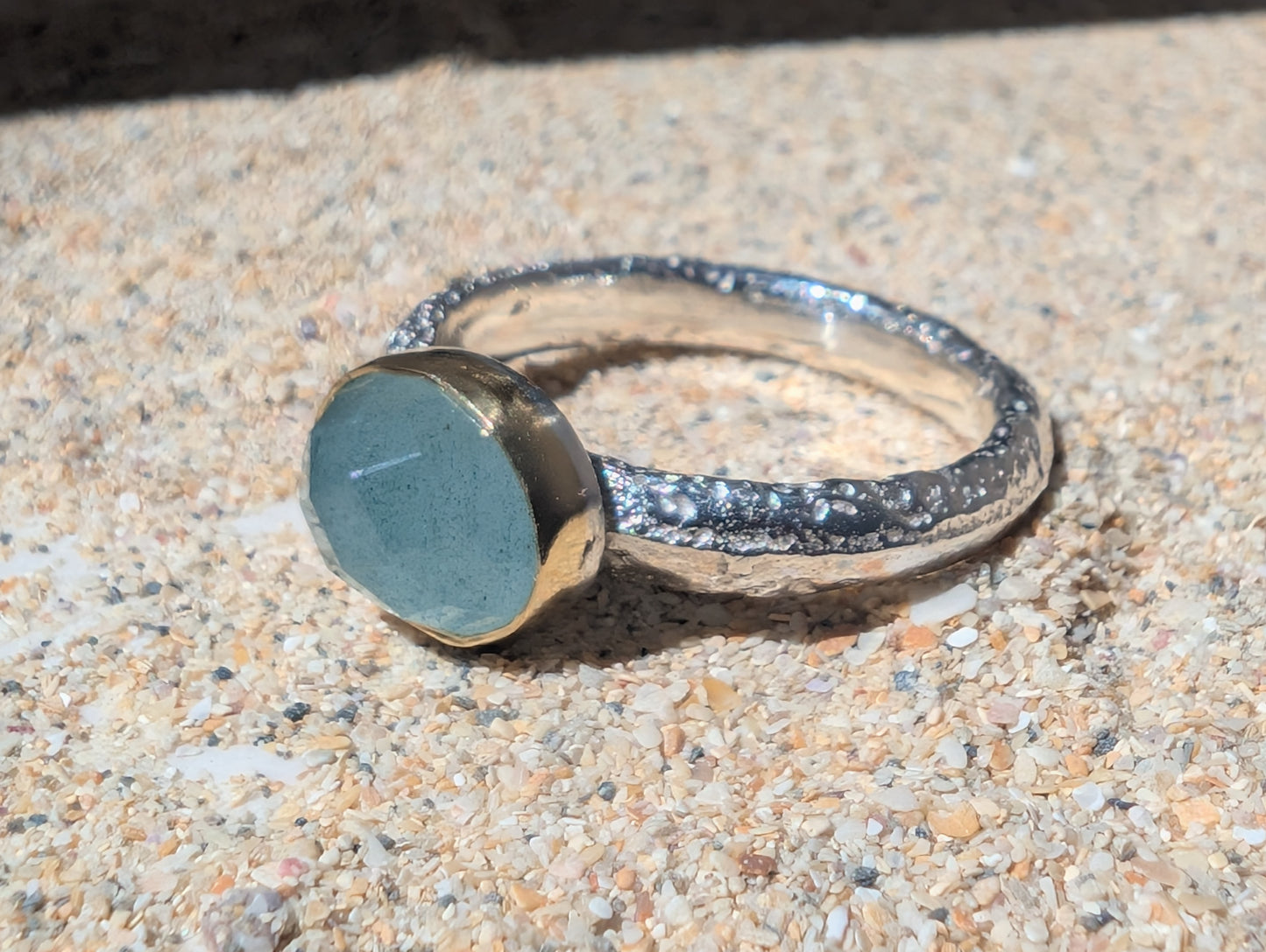 Aquamarine Gwithian ring